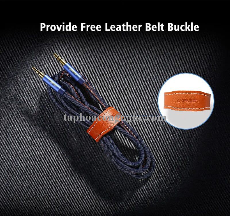 Ugreen 40401 0.5M màu Xanh Cáp âm thanh 2 đầu 3.5mm dương AV113 30040401